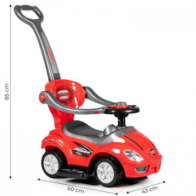 Masinuta de impins 3 in 1 ecotoys 381 - rosu edeedi381rosu