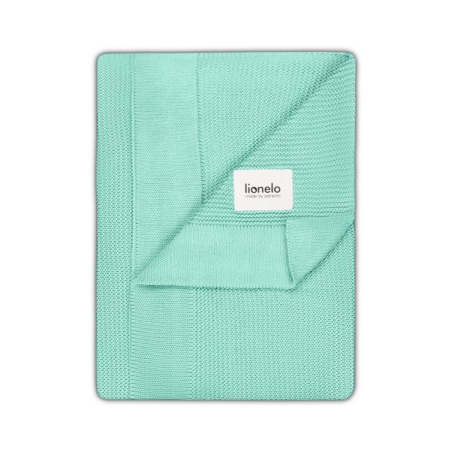 Paturica multifunctionala, Lionelo, Din bambus, Cu proprietati de termoreglare, Antibacteriana, Antifungica, Antialergice, Lavabila la masina de spalat, 100x75 cm, Verde BYNLO-BAMBOO_BLANKET_GREEN_MINT