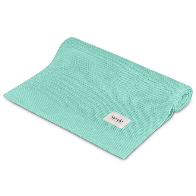 Paturica multifunctionala, Lionelo, Din bambus, Cu proprietati de termoreglare, Antibacteriana, Antifungica, Antialergice, Lavabila la masina de spalat, 100x75 cm, Verde BYNLO-BAMBOO_BLANKET_GREEN_MINT