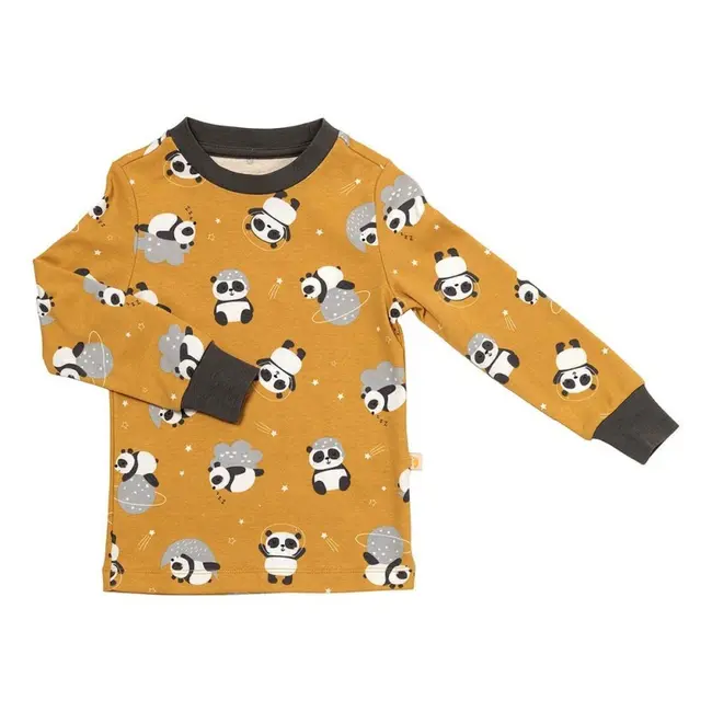 Pijama 100% bumbac organic, Panda, 5-6 ani BBXCJ-PJ78-116