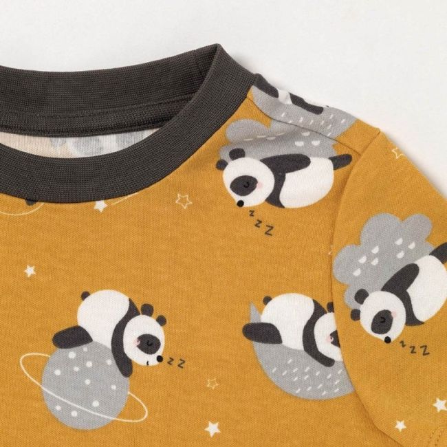 Pijama 100% bumbac organic, Panda, 9-10 ani BBXCJ-PJ78-140