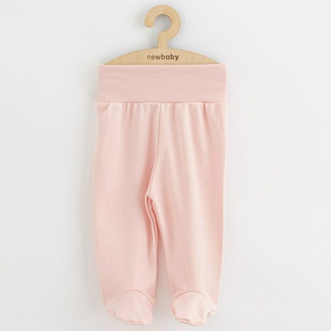 Set 3 piese, New Baby, Classic II, Include 3 perechi de pantalonasi cu botosei, Marime 62, Din bumbac 100%, Pink BYN54274