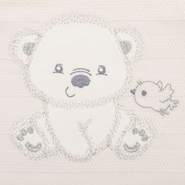 Set 4 piese, New Baby, Include bluza, body cu maneca lunga, salopeta fara maneci, caciulita, Marime 56, Din bumbac 100%, Sweet Bear Beige BYN41168