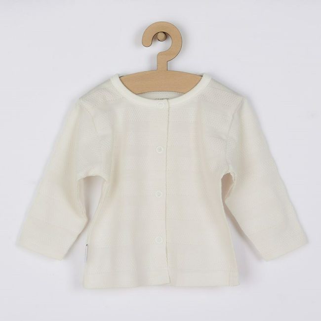 Set 4 piese, New Baby, Include bluza, body cu maneca lunga, salopeta fara maneci, caciulita, Marime 56, Din bumbac 100%, Sweet Bear Beige BYN41168