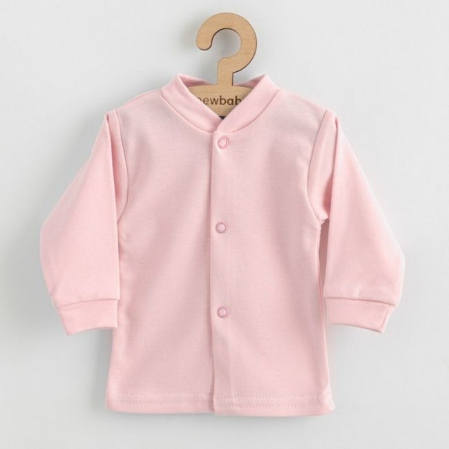 Set 5 piese, New Baby, Include Salopeta fara maneci, jacheta, body cu maneca lunga, caciulita, manusi, Marime 50, Din bumbac 100%, Classic Pink BYN49988