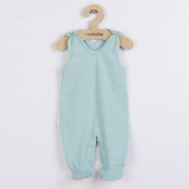 Set 7 piese, New Baby, Include body cu maneca lunga, bluza, pantalonasi cu botosei, salopeta fara maneci, caciulita, manusi, botosei, Marime 56, Din bumbac 100%, I am Blue BYN49100