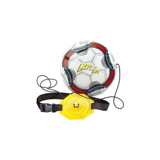Jucarie minge fotbal cu snur si centura pentru antrenament Kick Off - SOLMON18007