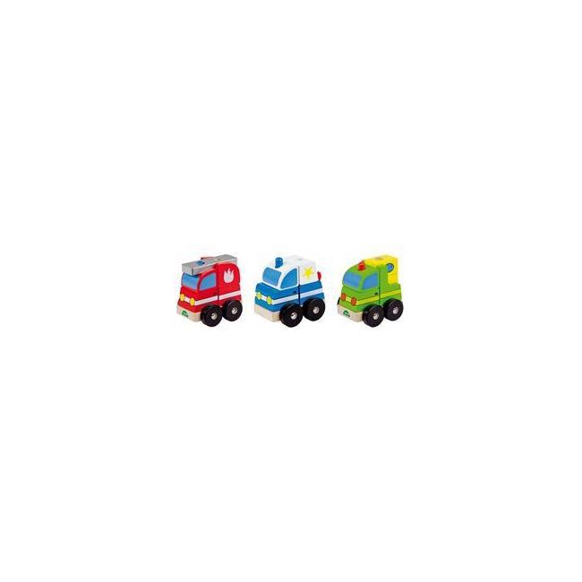 Masinuta din lemn tip puzzle - SOLLE43200