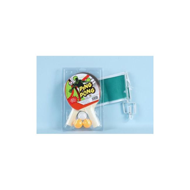 Set 2 palete de ping pong cu fileu inclus si 3 mingi - SOLGL35902