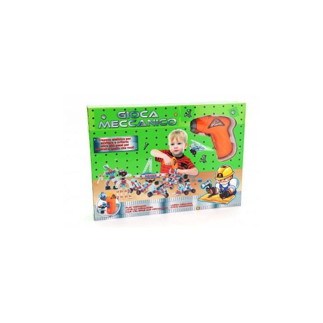 Set constructie piese metalice cu surubelnita functionala 280 piese - SOLGL36466