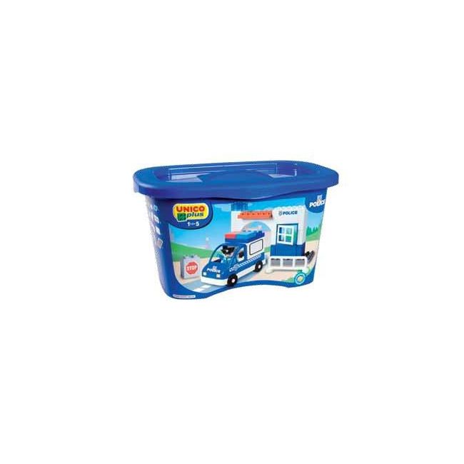 Set constructie Unico Plus Galetusa Statie Politie 42 piese - SOLUN8549