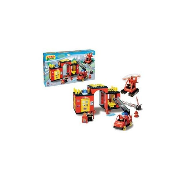 Set constructie Unico Plus Set statie Pompieri - SOLUN8558