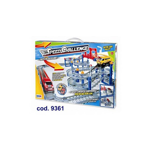 Pista masinute RS cu baterii si 2 masinute incluse - SOLRS9361