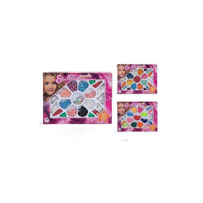 Set perline din plastic pentru bratari - SOLGL36517