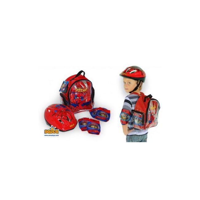 Set protectii copii bicicleta trotineta role Saica Spiderman - SOLSA7558