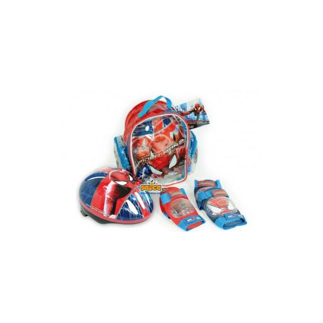 Set protectii copii bicicleta trotineta role Saica Spiderman - SOLSA9609