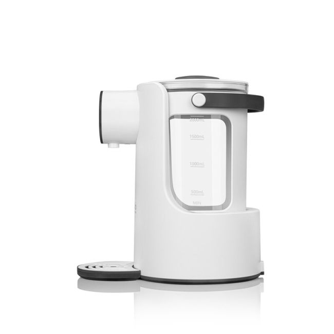 Espressor pentru lapte praf, Lionelo, Baby Presto, Functie declorizare si dozare a apei, Cu afisaj digital LED, Cu rezervor de 2 L, Alb BYNLOC-BABYPRESTO