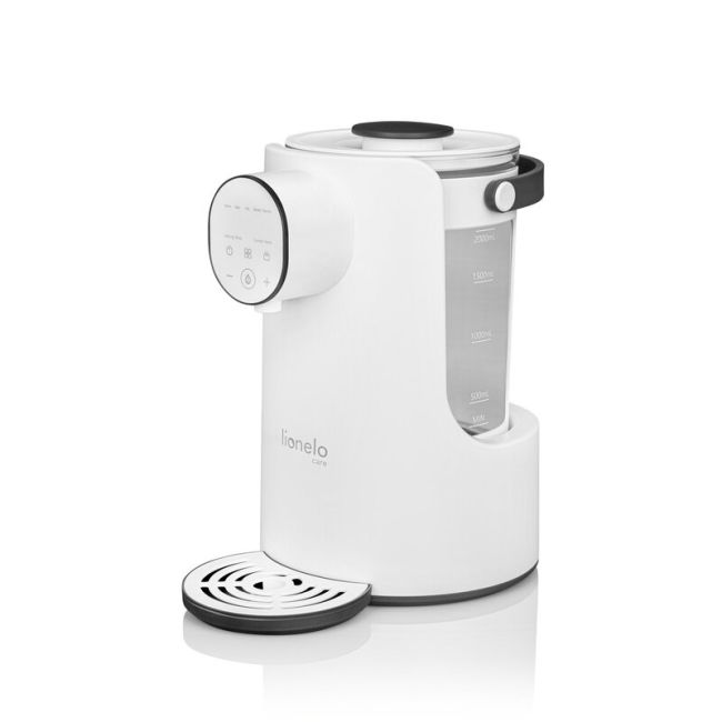 Espressor pentru lapte praf, Lionelo, Baby Presto, Functie declorizare si dozare a apei, Cu afisaj digital LED, Cu rezervor de 2 L, Alb BYNLOC-BABYPRESTO