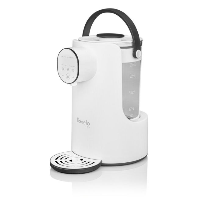 Espressor pentru lapte praf, Lionelo, Baby Presto, Functie declorizare si dozare a apei, Cu afisaj digital LED, Cu rezervor de 2 L, Alb BYNLOC-BABYPRESTO
