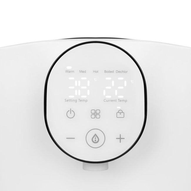 Espressor pentru lapte praf, Lionelo, Baby Presto, Functie declorizare si dozare a apei, Cu afisaj digital LED, Cu rezervor de 2 L, Alb BYNLOC-BABYPRESTO