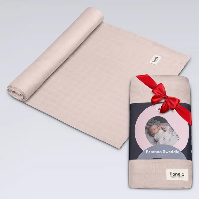Muselina, Lionelo, Multifunctionala, Din bambus, Ideala pentru infasat, Cu proprietati antibacteriene, antifungice si antialergice, Lavabila la masina de spalat, 120x120 cm, Bej BYNLO-BAMBOO_SWADDLE_BEIGE_SAND