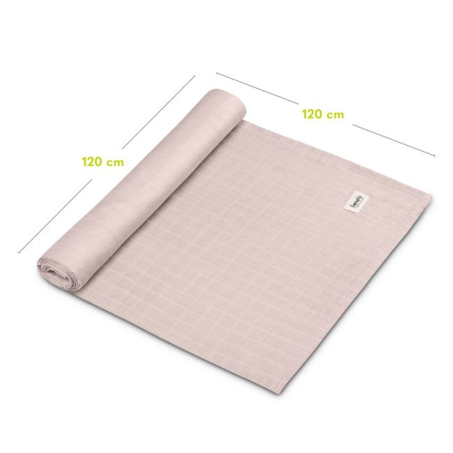Muselina, Lionelo, Multifunctionala, Din bambus, Ideala pentru infasat, Cu proprietati antibacteriene, antifungice si antialergice, Lavabila la masina de spalat, 120x120 cm, Bej BYNLO-BAMBOO_SWADDLE_BEIGE_SAND