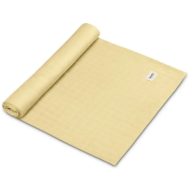 Muselina, Lionelo, Multifunctionala, Din bambus, Ideala pentru infasat, Cu proprietati antibacteriene, antifungice si antialergice, Lavabila la masina de spalat, 120x120 cm, Galben BYNLO-BAMBOO_SWADDLE_YELLOW_LEMON