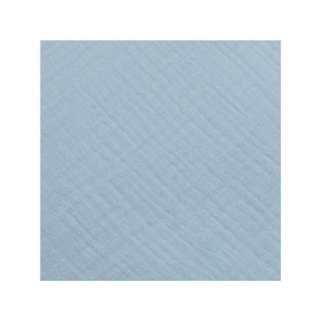 Paturica de infasat, New Baby, Din muselina, Cu multiple utilizari, 100% bumbac, 75x75 cm, 0 luni+, Blue BYN52164