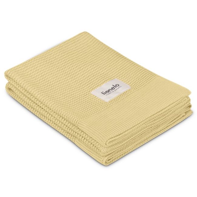 Paturica multifunctionala, Lionelo, Din bambus, Cu proprietati de termoreglare, Antibacteriana, Antifungica, Antialergice, Lavabila la masina de spalat, 100x75 cm, Galben BYNLO-BAMBOO_BLANKET_YELLOW_LEMON