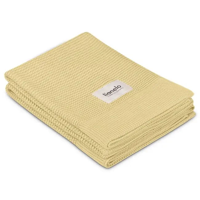 Paturica multifunctionala, Lionelo, Din bambus, Cu proprietati de termoreglare, Antibacteriana, Antifungica, Antialergice, Lavabila la masina de spalat, 100x75 cm, Galben BYNLO-BAMBOO_BLANKET_YELLOW_LEMON
