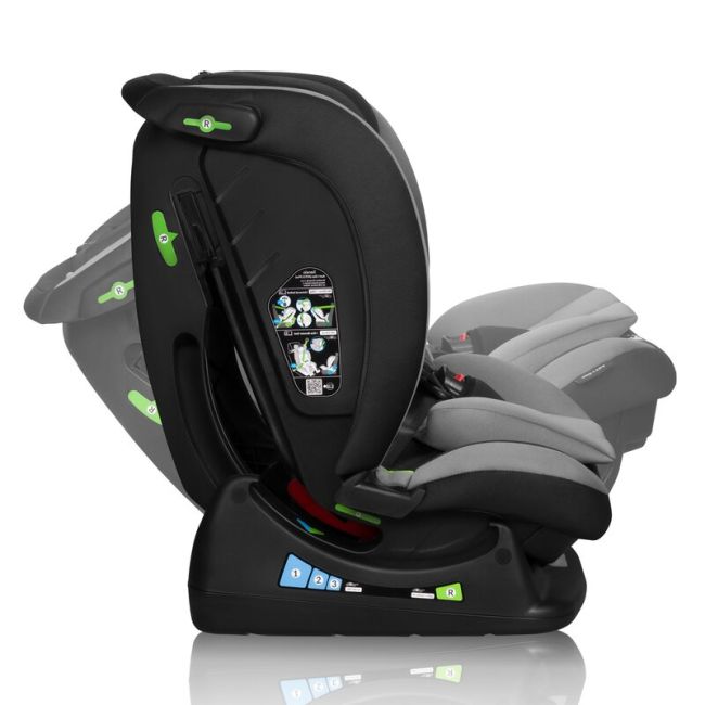 Scaun auto, Lionelo, Aart i-Size, Cu spatar inclinabil in 4 pozitii, Cu tetiera reglabila in 13 pozitii, 0-36 Kg, 40-150 cm, Cu centura siguranta in 3 puncte, Conform cu ECE R129/03, Gri BYNLO-AART_I-SIZE_GREY_GRAPHITE