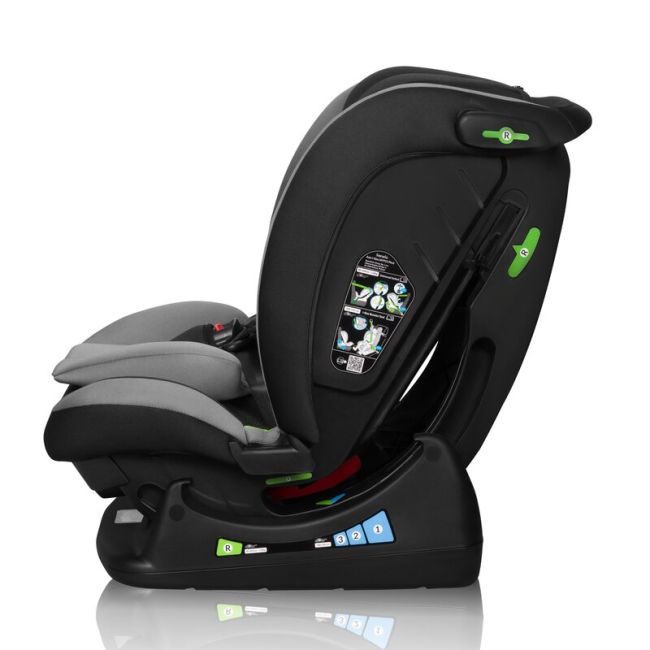Scaun auto, Lionelo, Aart i-Size, Cu spatar inclinabil in 4 pozitii, Cu tetiera reglabila in 13 pozitii, 0-36 Kg, 40-150 cm, Cu centura siguranta in 3 puncte, Conform cu ECE R129/03, Gri BYNLO-AART_I-SIZE_GREY_GRAPHITE