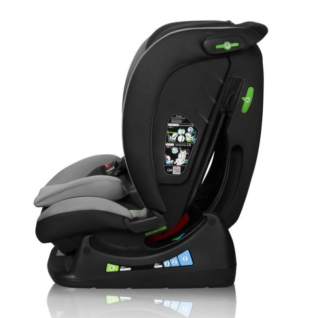 Scaun auto, Lionelo, Aart i-Size, Cu spatar inclinabil in 4 pozitii, Cu tetiera reglabila in 13 pozitii, 0-36 Kg, 40-150 cm, Cu centura siguranta in 3 puncte, Conform cu ECE R129/03, Gri BYNLO-AART_I-SIZE_GREY_GRAPHITE