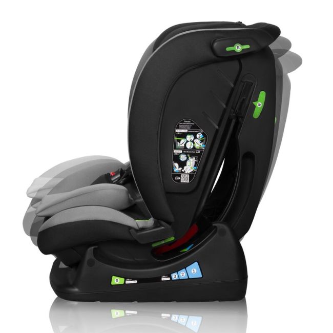 Scaun auto, Lionelo, Aart i-Size, Cu spatar inclinabil in 4 pozitii, Cu tetiera reglabila in 13 pozitii, 0-36 Kg, 40-150 cm, Cu centura siguranta in 3 puncte, Conform cu ECE R129/03, Gri BYNLO-AART_I-SIZE_GREY_GRAPHITE