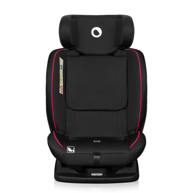 Scaun auto, Lionelo, Aart i-Size, Cu spatar inclinabil in 4 pozitii, Cu tetiera reglabila in 13 pozitii, 0-36 Kg, 40-150 cm, Cu centura siguranta in 3 puncte, Conform cu ECE R129/03, Negru/Rosu BYNLO-AART_I-SIZE_BLACK_CARBON_RED