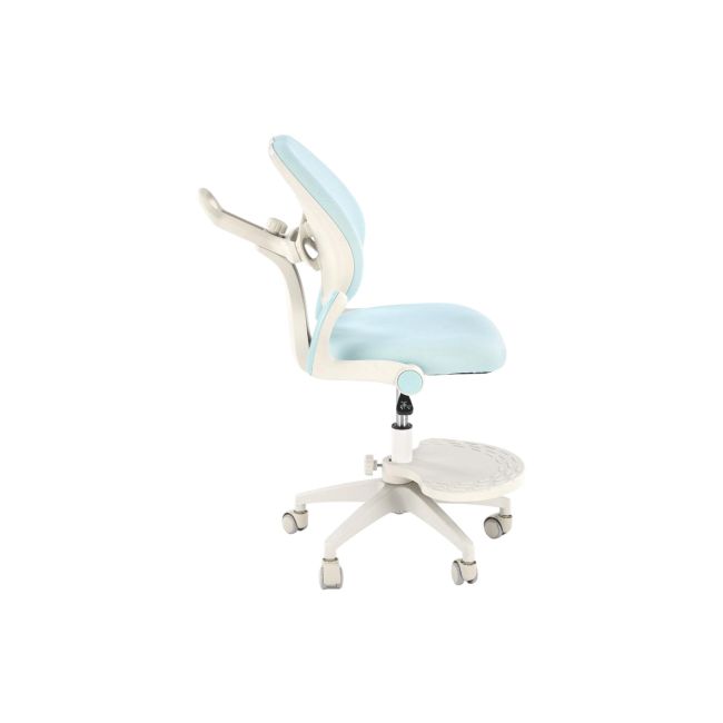 Scaun birou ergonomic pentru copii hm panco, ajustabil pe inaltime si adancime, mesh, suport pentru picioare, 70 kg, bleu drm10321