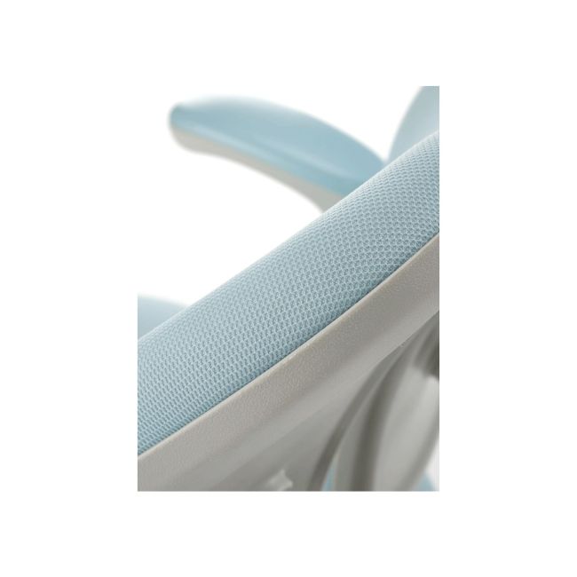 Scaun birou ergonomic pentru copii hm panco, ajustabil pe inaltime si adancime, mesh, suport pentru picioare, 70 kg, bleu drm10321