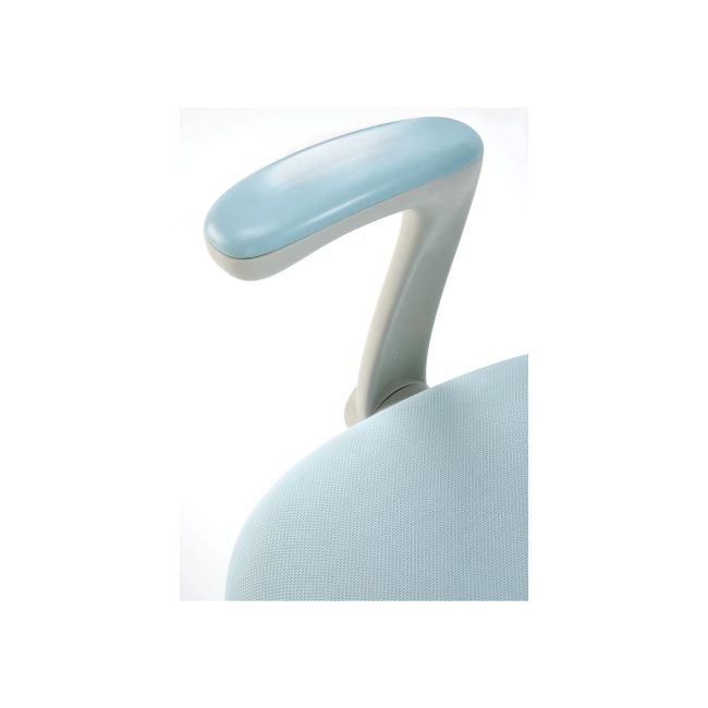 Scaun birou ergonomic pentru copii hm panco, ajustabil pe inaltime si adancime, mesh, suport pentru picioare, 70 kg, bleu drm10321