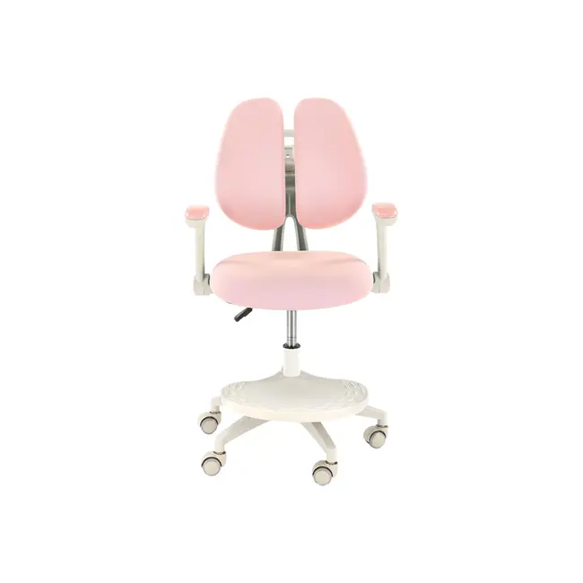 Scaun birou ergonomic pentru copii hm panco, ajustabil pe inaltime si adancime, mesh, suport pentru picioare, roz drm10322