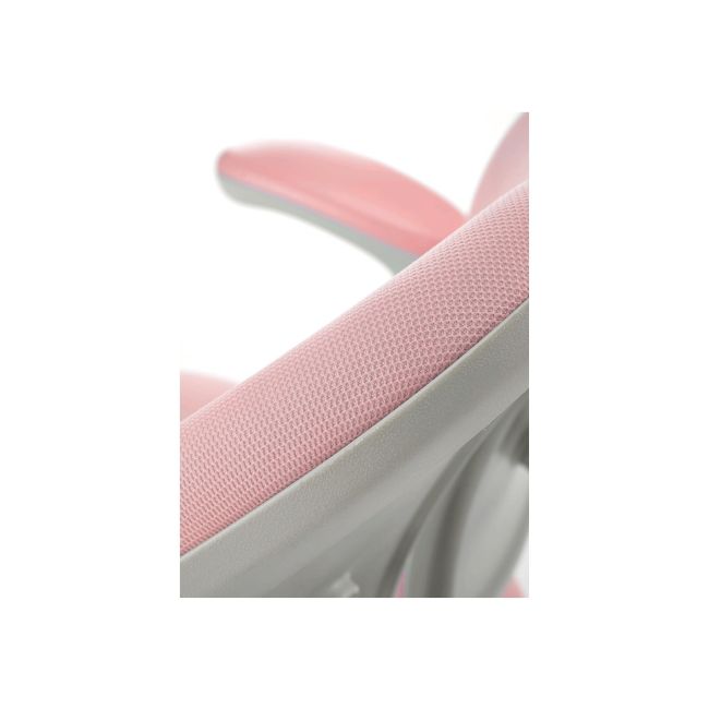 Scaun birou ergonomic pentru copii hm panco, ajustabil pe inaltime si adancime, mesh, suport pentru picioare, roz drm10322