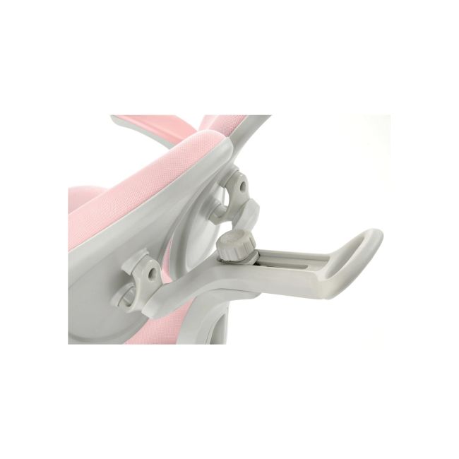 Scaun birou ergonomic pentru copii hm panco, ajustabil pe inaltime si adancime, mesh, suport pentru picioare, roz drm10322