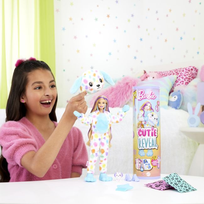 BARBIE PAPUSA BARBIE CUTIE REVEAL DALMATIAN VIVMTHRK41