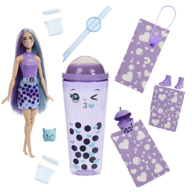 BARBIE POP REVEAL BUBBLE TEA PAPUSA BARBIE TARO MILK VIVMTHTJ19
