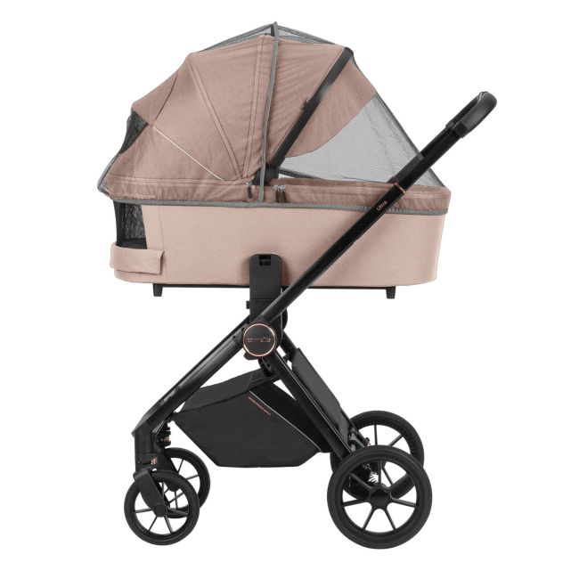 Carucior compact premium Carrello ULTRA 4 in 1 I-Size 40-87 cm cu baza Isofix Antique Beige PMICCRL-ULTRA4-BEIGE