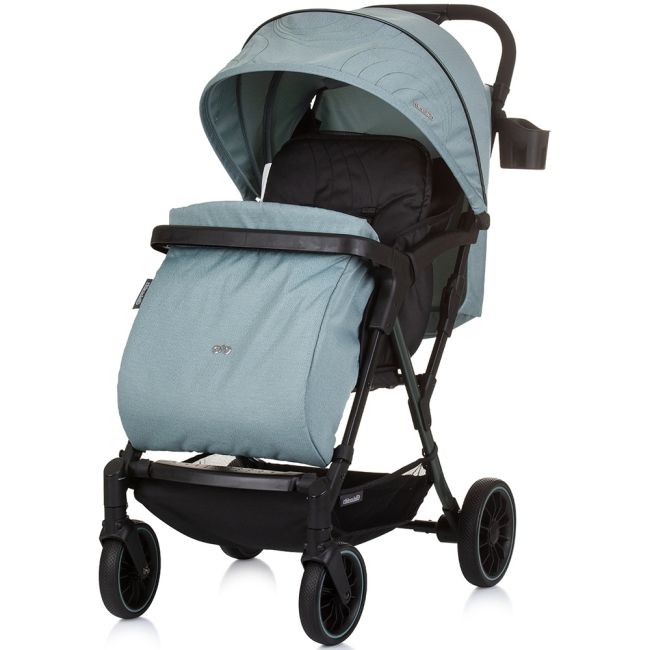 Carucior sport chipolino amber cu husa picioare pastel green hublkab02404pg