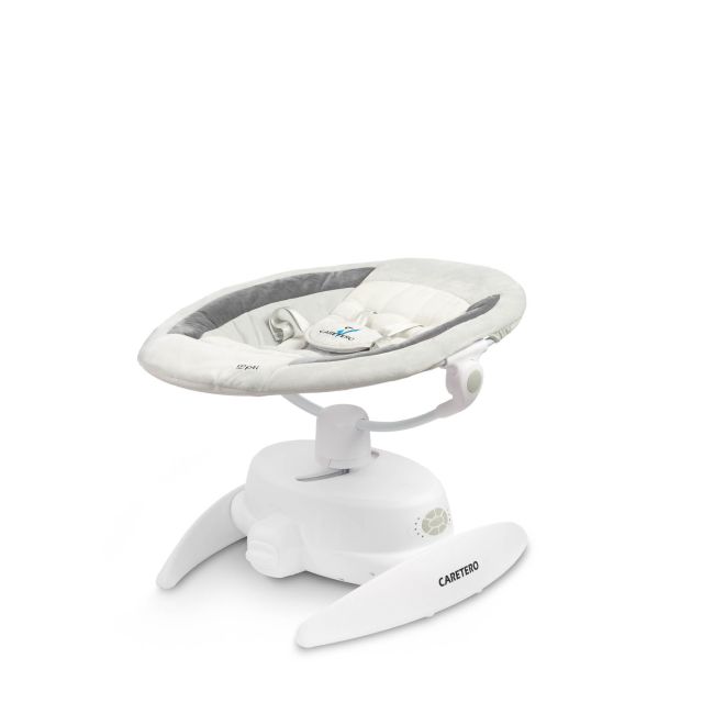 Leagan electric rotativ 360⁰ cu telecomanda, melodii, sunete, senzor de mișcare și inclinare reglabila Caretero OPTI Gri PMICTERO-8001