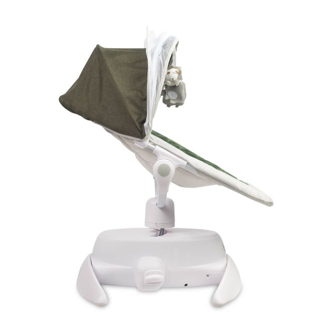 Leagan electric rotativ 360⁰ cu telecomanda, melodii, sunete, senzor de mișcare și inclinare reglabila Caretero OPTI Verde PMICTERO-8003