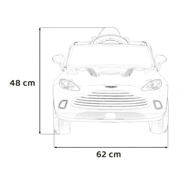 Masinuta electrica cu telecomanda aston martin dbx, roti eva, scaun tapitat, 105x62x48 cm, putere 100w - negru edeedipa.s310.cz