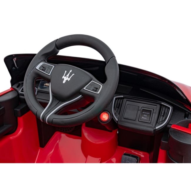 Masinuta electrica cu telecomanda maserati ghibli, roti eva, scaun tapitat, 100x66x41 cm, putere 60w - rosu edeedipa.sl631b.cr