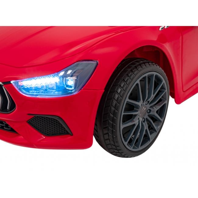 Masinuta electrica cu telecomanda maserati ghibli, roti eva, scaun tapitat, 100x66x41 cm, putere 60w - rosu edeedipa.sl631b.cr